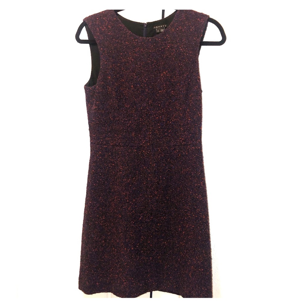 Theory, multi colored fit and flare dress